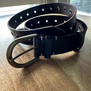 Frye brown leather belt never worn